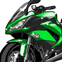 [LINEスタンプ] スポーツバイク(K車)(車バイクシリーズ)の画像（メイン）