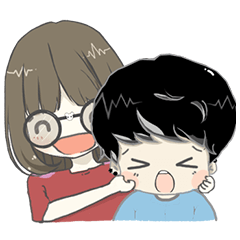 [LINEスタンプ] little couple