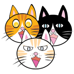 [LINEスタンプ] Colourful Cats