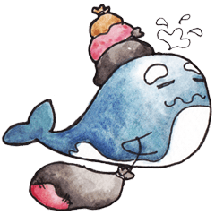 [LINEスタンプ] Toop-Toop Killer Whale