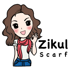 [LINEスタンプ] Zikul Scarf