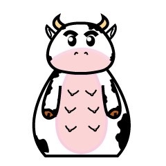 [LINEスタンプ] kawaii cowy