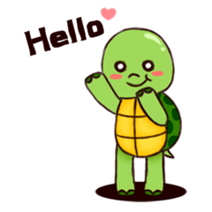 [LINEスタンプ] A Turtle and A Rabbit