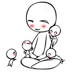 [LINEスタンプ] The white man.