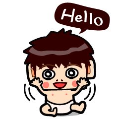 [LINEスタンプ] Latte baby