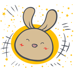 [LINEスタンプ] Brown Bunny