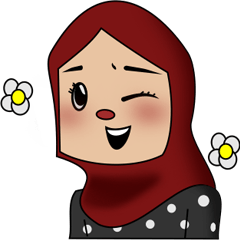 [LINEスタンプ] Hijab Colorful