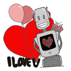 [LINEスタンプ] Emo Robot