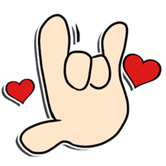 [LINEスタンプ] Hand style py nanui