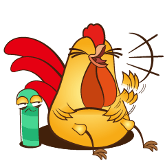 [LINEスタンプ] Funny chicken.