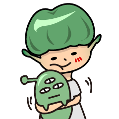 [LINEスタンプ] Alien and his little partner