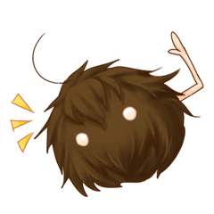 [LINEスタンプ] 人毛ちゃん