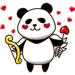 [LINEスタンプ] Panda Cupid