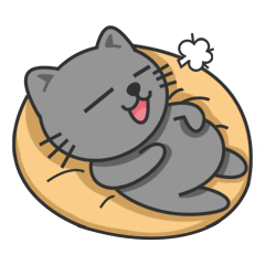 [LINEスタンプ] KuBi Cat