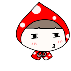 [LINEスタンプ] little red riding hood