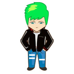 [LINEスタンプ] Green Locko