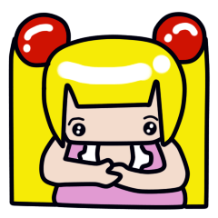 [LINEスタンプ] Double pony tail Baby