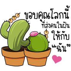[LINEスタンプ] Arun and Yong (cactus lovers)の画像（メイン）