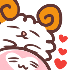 [LINEスタンプ] Pink and sheep