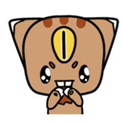 [LINEスタンプ] Three eyes of the Coffee meters