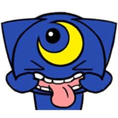 [LINEスタンプ] Three eyes cat of the Wan Twilight