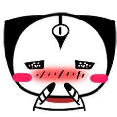 [LINEスタンプ] Three eyes cat of the Ha LAN