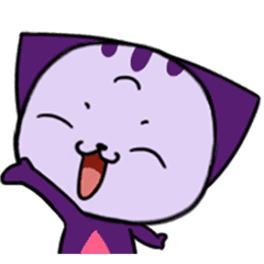 [LINEスタンプ] Three eyes cat of the Greppi