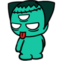 [LINEスタンプ] Three eyes cat of the An Zhuodefan