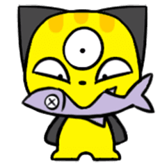 [LINEスタンプ] Three eyes of the cat Yi Lu