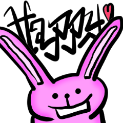 [LINEスタンプ] グラフィティラビット