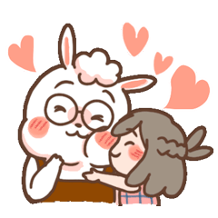 [LINEスタンプ] Mrs.Rabbit and Bi bi