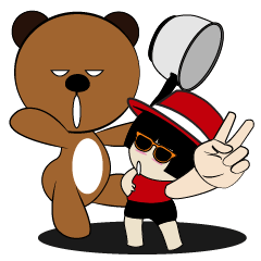 [LINEスタンプ] jeed jaad x4