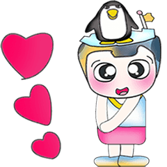 [LINEスタンプ] Mr. Kanaki. I love Penguin.^_^