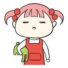 [LINEスタンプ] 素直になれないマルミちゃん