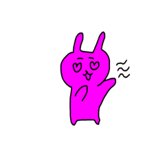 [LINEスタンプ] 顔が文字のゆるうさぎ