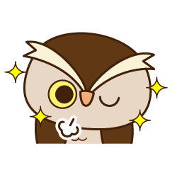 [LINEスタンプ] コキンメフクロウ