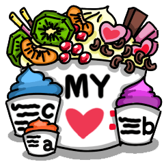 [LINEスタンプ] my cups