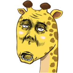 [LINEスタンプ] Jook gru Giraffe EN