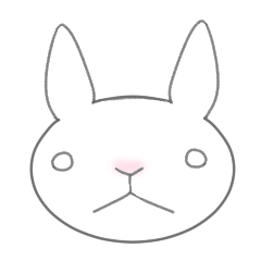 [LINEスタンプ] うさぎのミウちゃんシンプルスタンプ