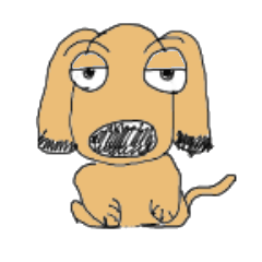 "Busakawa" dog, a Dachshund feelings