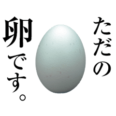 [LINEスタンプ] ただの卵ですの画像（メイン）