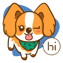 [LINEスタンプ] Cheeky Dog's life diary