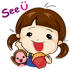 [LINEスタンプ] See U Little girl[TH]
