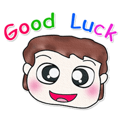 [LINEスタンプ] Mr. Satoru. Good luck.^__^