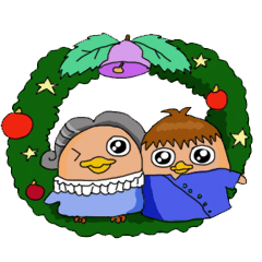 [LINEスタンプ] Spanish language bird Holiday Edition