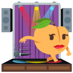 [LINEスタンプ] A Peach Life: Emoji Stickers by EmojiOne