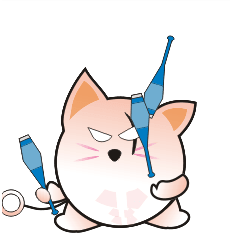 [LINEスタンプ] Juggling Poicat