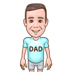 [LINEスタンプ] Animated Dad's Club (Thai)
