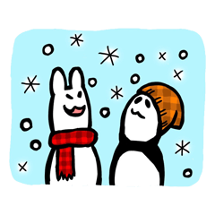 [LINEスタンプ] うさぱん Vol.6 〜冬〜の画像（メイン）