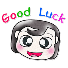 [LINEスタンプ] Mr. Naoki. Good luck.^___^